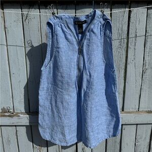 INC International Concepts Women’s 100% Linen Tank-Top Size 4